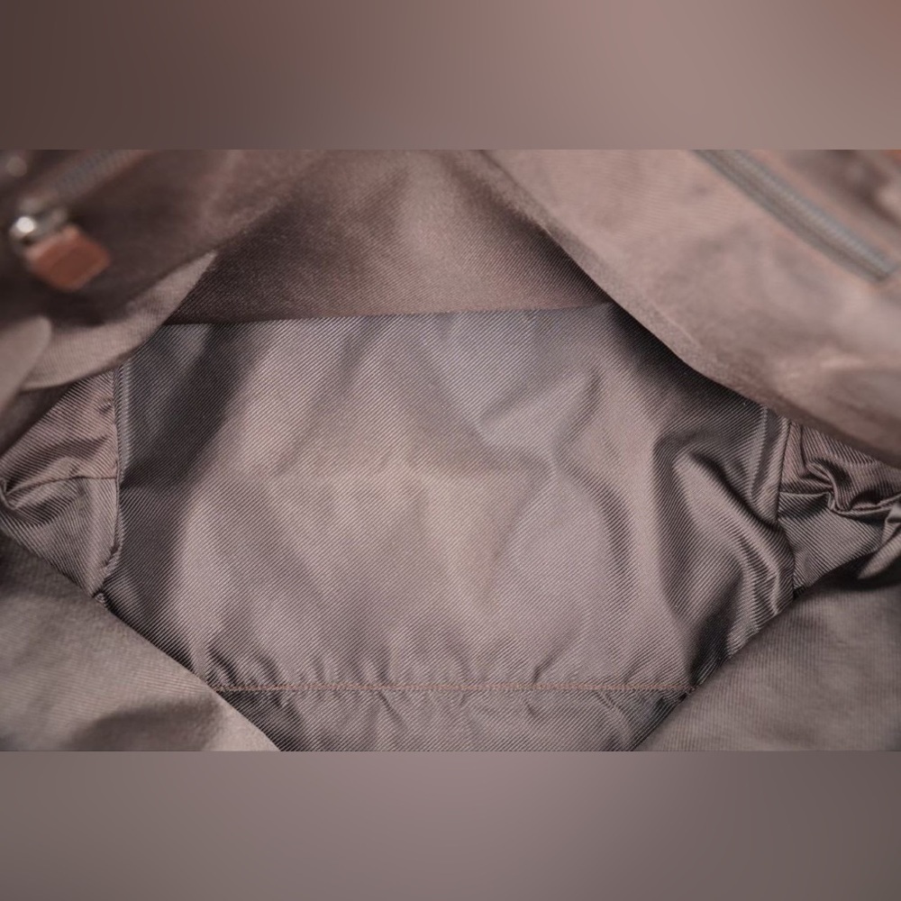 ⏰LAST CHANCE⏰ Gucci Beige/Brown GG Canvas And Leather Drawstring Tote - Picture 13 of 15
